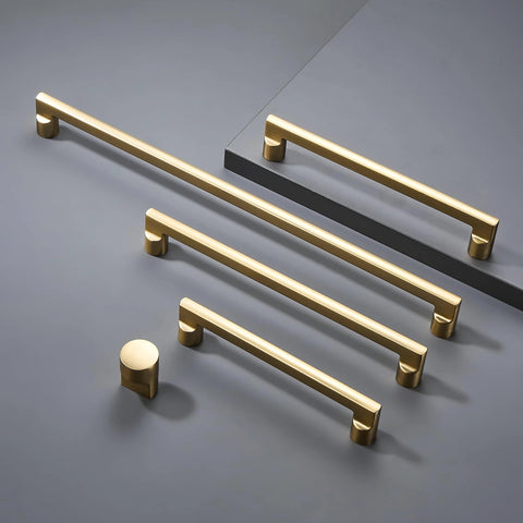 Champagne Bronze Cabinet Knobs 10 Pack Modern Gold Pulls For Cabinets And Dresser Drawers Zinc Alloy Durable Hardware