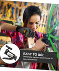 Woman using Pro Grade Bike Needle Driver Hydraulic Hose Fitting Insert Tool For Brake Systems in a workshop