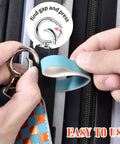 Attaching Leather Luggage Tag Set Three Pack TSA Approved Travel Essentials For Women Bag Tags For Luggage With Name