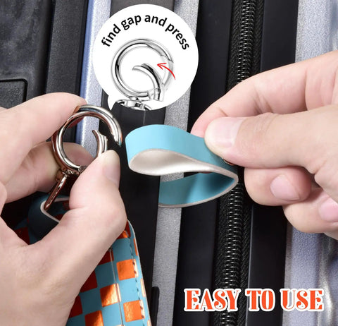 Attaching Leather Luggage Tag Set Three Pack TSA Approved Travel Essentials For Women Bag Tags For Luggage With Name