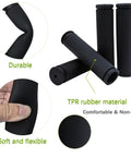 2 Pairs Bike Handlebar Grips, Comfortable Anti Slip Rubber Grips For MTB BMX Mountain Bikes, Standard 130mm Length And 22mm Diameter
