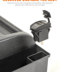 4 Pack Center Console Organizer For Jeep Wrangler JK JKU 2011 2018 Automatic Transmission with USB slot detail