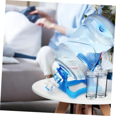 Heavy Duty Water Jug Holder With Height Adjustable Mobile Dispenser Stand On Wheels For Home And Office Durable Bottle Rack