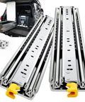 Beefy Heavy Duty Drawer Slides With Lock Full Extension Side Mount Ball Bearing Rails For 12 To 60 Inch Drawers 460 Lb Capacity