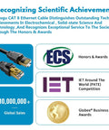 Cat 8 Ethernet Cable Ultra Fast Shielded 26AWG For Gaming Rigs Indoor Outdoor 40Gbps 2000MHz Gold Plated RJ45 Weatherproof LAN Cable For PC PS5 Xbox Modem Router with honors and awards display.