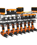 Two Set Power Tool Organizer Wall Mount System With 16 Inch Drill Holder And Screwdriver Rack displaying multiple tools