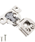 Soft Close Concealed Cabinet Hinges for Face Frame Cabinets 1 Inch Overlay 3D Adjustable with Screws Quiet Kitchen Door Hinge Set Pair
