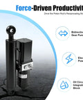 Heavy Duty DC 12V Linear Actuator With 800W Electric Hydraulic Motor Delivers Blazing 2850 RPM Extension Speed and Rips Through Two Ton Loads Ideal For Dump Trailers And Platforms Calling For Serious Grit From A Real Deal Workhorse Rig, featuring bidirectional gear pump and electric motor.