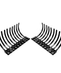 Heavy Duty ATV UTV Landscape Rake Implement with adjustable teeth, powder-coated steel, shown in detachable sections view.