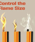 All In One Flint And Steel Fire Starter Kit With Ferro Rod Waterproof 36 Inch Wick Rope Steel Striker Windproof Sparks