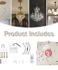 Electric Chain Hoist Ceiling Lamp Lifter Heavy Duty Wireless Remote And Wall Switch Workhorse Motor parts and accessories set.