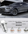 Sick And Tired Of Drips? Grab This M14x1.5 Magnetic Oil Drain Plug Kit With Hex Head, Plus Six Top Gaskets For A Clean Leak Proof Stop To Your Car Problems Right Now.