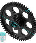 0.5 Module 54T Steel Spur Main Gear For Traxxas Latrax Rally SST Teton 1/18 RC Car Upgrade Parts Rock Solid Hard Anodized Finish