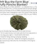 Olive Drab Green Army Style Camping Blanket With Poncho Liner Lightweight Yet Durable Woobie Blanket packed