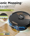 2-In-1 Robot Vacuum And Sonic Mop With Self-Empty Base, Smart Home Mapping, HEPA Bagless, Pet Hair Slayer, WiFi Connected