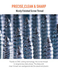 Close-up of Self Tapping Screws Assortment Kit 550 Pieces M3 Through M6 304 Stainless Steel for metal wood and plastic