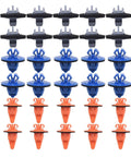 Body Molding Clips Kit With Sealers 30 Pack For 2003-2011 Toyota 4Runner And FJ Cruiser Door Trim And Body Molding Repair DIY Friendly Includes Assorted Plastic Clips And Sealer Set Directly Replaces 75397-35010 And 75495-35010, assorted clip colors
