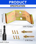 Heavy Duty Table Leg Corner Brackets With Iron Hanger Bolt For No Sweat DIY Furniture Build And Wobble Free Assembly Includes fast install hardware, detailed specifications.