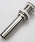 Pop Up Bathroom Sink Drain Assembly No Overflow Fits 1.57 To 2.36 Inch Openings With 1 And A Quarter Inch Tailpiece Solid Brass Stopper