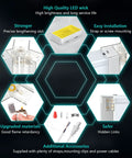 Hexagon Garage Lights Easy Install Ultra Bright LED Ceiling Light features including installation, materials, and accessories