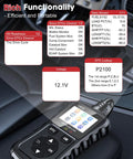 OBD2 Scanner Car Code Reader With Voltage Test Plug And Play CAN Diagnostic Tool Reads And Clears Engine Fault Codes