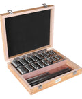 Pro Grade Spline Broaching Kit With Five Broaches, Eighteen Bushings, Seven Shims And Thirty Pieces For Metalworking And Manufacturing