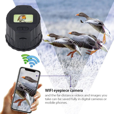 Wireless Eyepiece Camera for Telescopes and Microscopes 1080P Video with live view on smartphone, ideal for animal photography