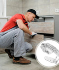 Man assembling cabinet with Compact Stainless Steel L Brackets Set With 12 Pieces 90 Degree Right Angle Corner Braces