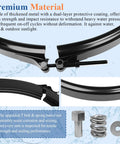 Close-up of Tension Control Clamp Ring Kit For Pool And Spa Filter Easy Install Durable Clamp Ring components against water backdrop.