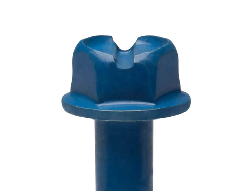Close-up of hex head on the Quarter Inch By Five Inch Hex Head Concrete Screw Anchor With Drill Bit For Masonry Block Or Brick Self Tapping