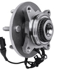 4WD Front Wheel Bearing Hubs Assembly for Ford F150 Expedition Lincoln Mark LT 6 Lug Replacement, metallic hub close-up