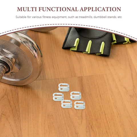 Six Pack Gym Cable End Fittings U Shaped Steel Connectors For Fitness Gear Replacement Parts Secure Connections And Noise Reduction For Home Gym Pulley Machines, iron U-clamps on floor