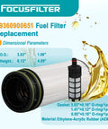 OEM Grade Diesel Fuel Filter Kit For Detroit Diesel And Freightliner DD8 Series 2021 M2 108SD 114SD Pack Of 6 Replace A9360920605 A9360920201 Cross Reference PU 8025 PU 4001, filter dimensions and components