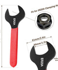 Collet Chuck Wrench For ER20A Lathe Clamping Nut 30mm Spanner Tool Pro Grade showing dimensions and fit for ER20A clamping nut