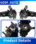 Front Left Steering Knuckle Wheel Bearing Hub Assembly For Ford Focus 2012 2018 2.0L L4 Electric Hatchback Sedan Direct Fit Bolt On OE Substitute Product Details