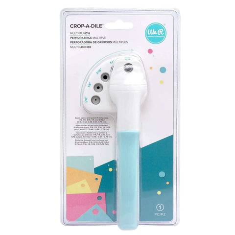Multi Size Hole Punch For Leather, Paper, Fabric And More Rotates Through Five Hole Sizes 1/16, 1/8, 3/16, 1/4 And 5/16 Inch Holes in packaging