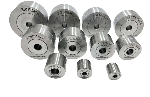 Heavy Duty 11 Piece Commercial Grade Dimple Die Set For Sheet Metal Forming Includes Dies From One Half Inch To Three Inches CNC