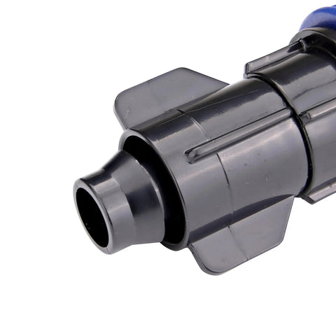 Close-up of the Smart Loc Universal Swivel Drip Irrigation Adapter For 1/2, 5/8, And 0.710 Inch Tubing, 3/4 Inch MHT Faucet Connection