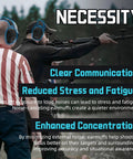 Two people at gun range wearing Electronic Ear Protection For Gun Range With Sound Amplification And Noise Reduction.