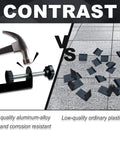 Contrast between Four Piece Adjustable Patio Furniture Clips vs low-quality plastic clips on tiled surface