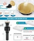 Diagram of pop-up drain with measurements and features shown for vintage 8 inch widespread bathroom faucet with 3 hole 2 lever handles