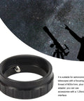 M35 To 1.25 Inch Focuser Adapter For Telescopes Aluminum Alloy Mount Adapter with starry background and silhouette telescope user