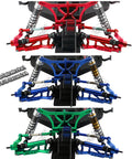 Heavy Duty Stainless Steel Drive Shaft CVD Axle Upgrade Kit for 1/10 Rustler and Stampede VXL 2WD RC Trucks in red, blue, green