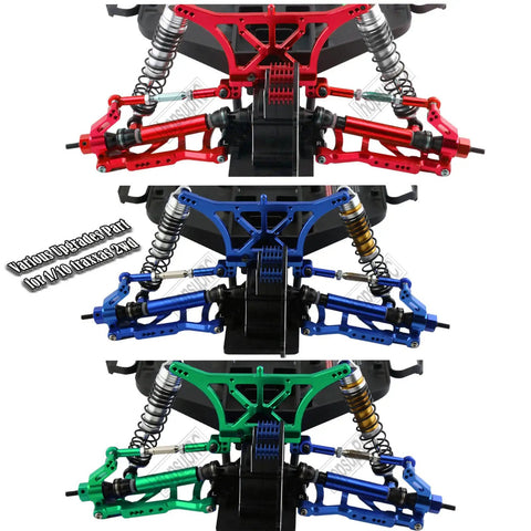 Heavy Duty Stainless Steel Drive Shaft CVD Axle Upgrade Kit for 1/10 Rustler and Stampede VXL 2WD RC Trucks in red, blue, green