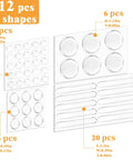 Straight Up Clear Cabinet Door Bumpers With Self Adhesive Silicone Rubber Furniture Pads For Fridge And Appliances Dead Nuts Quiet Glide Scratch Resistant Pad Set in various sizes and shapes
