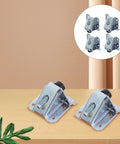 Adjustable Heavy Duty Furniture Leveling Feet With PVC Pads And Cold Rolled Steel Non Slip Floor Protectors For Chairs And Tables And Cabinets Sidemount Installation for table legs