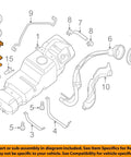 Exploded diagram showing Genuine Nissan Fuel Pump Replacement 17040-1PA0A components for precision installation.