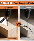 Heavy Duty Wood Screws Assortment Kit Offering Rock Solid Alloy Steel Build And A Top Shelf Rust Resistant Coating for anti-cracking comparison.