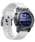 Workhorse Scuba Diving Computer Watch D3 With 100m Depth, NDL OTU CNS Alerts, Digital Compass, side view with white band