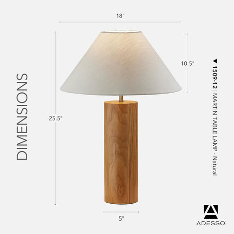 Modern Rustic Table Lamp With Natural Oak Wood Base And White Fabric Shade Antique Brass Accents For A Cozy Warm Glow Bedside
